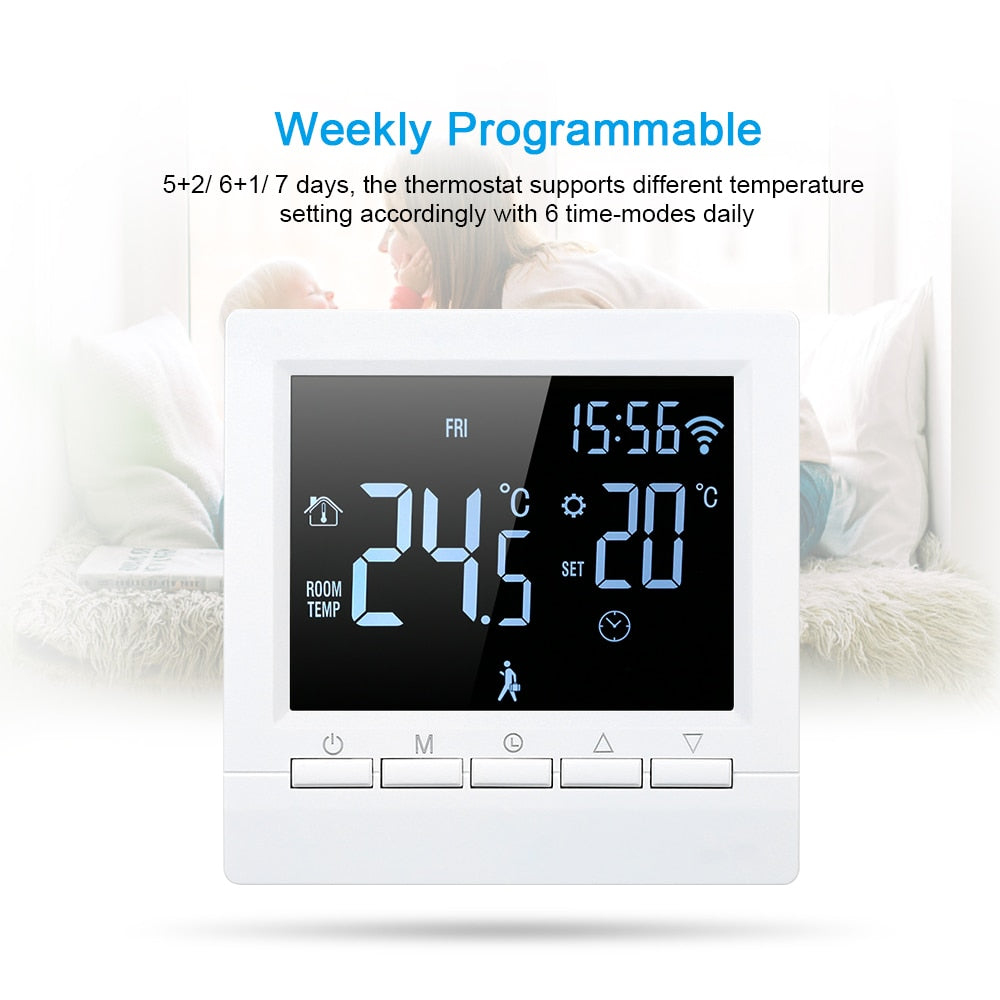 16A Wi Fi Thermostat Week Programmable Digital