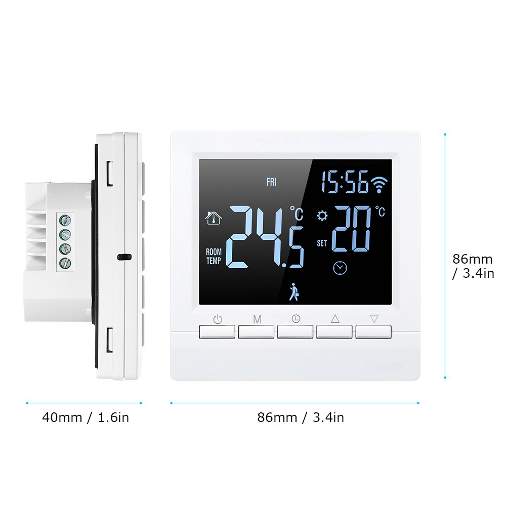 16A Wi Fi Thermostat Week Programmable Digital