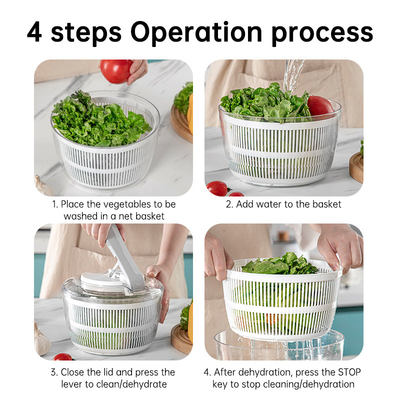 Multifunction 3 in 1 kitchen fruit vegetable dryer tools large manual Lettuce salad Spinner with Lidmaterial: plastic