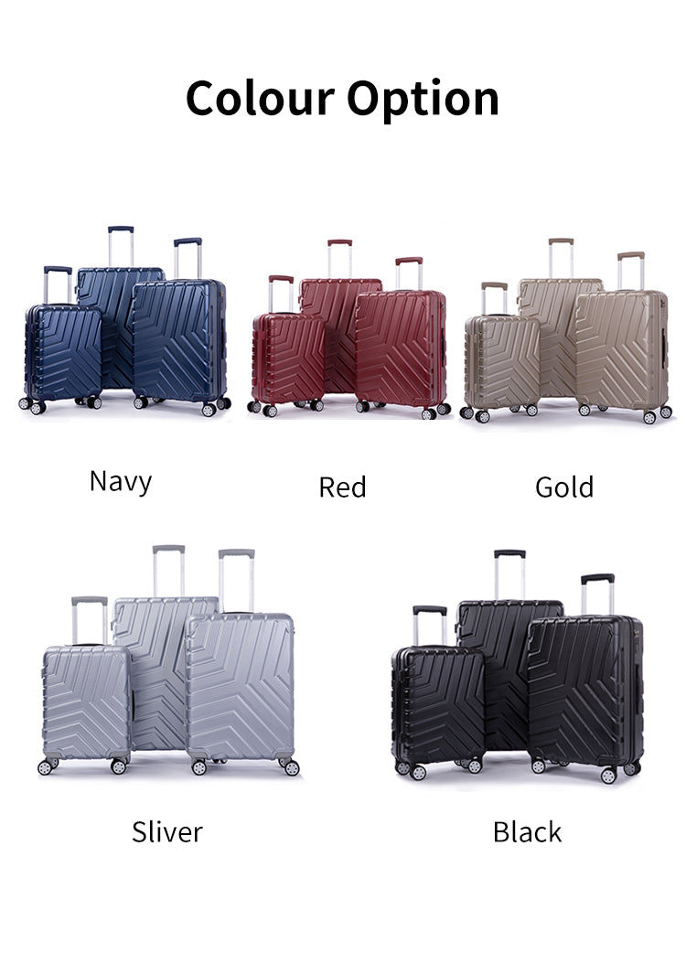 Suitcase Hardside Luggage Sets 3 Pieces with Double Spinner Wheels