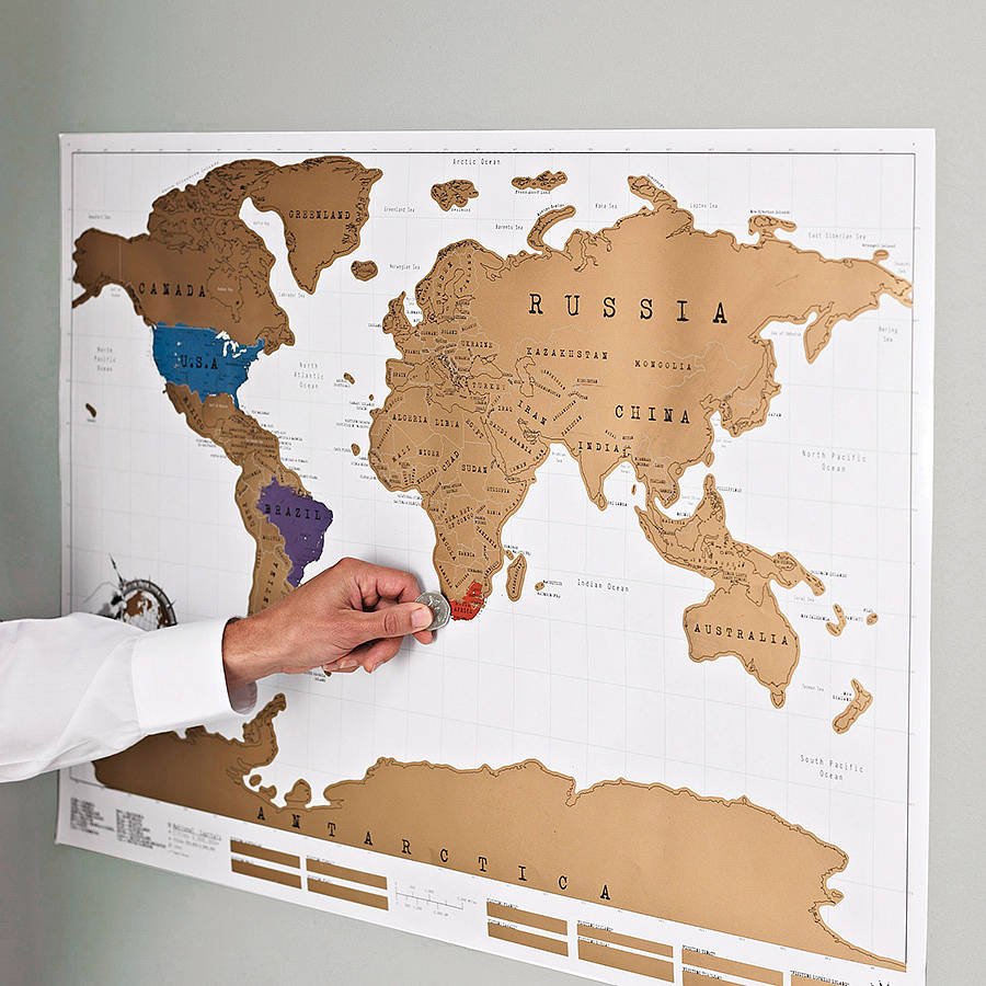 Scratch Off Map Poster